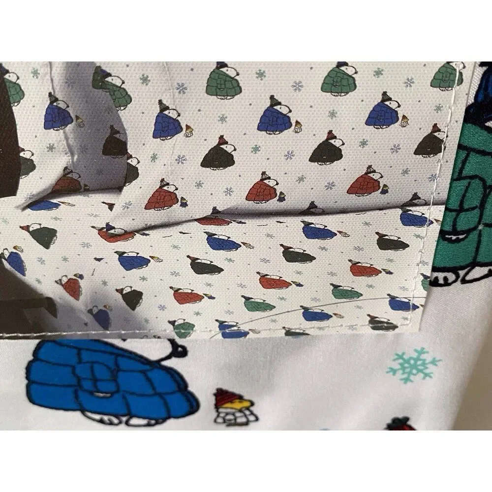 Peanuts Snoopy Puffy Puffer Coat Jacket Sheet‎ Set KING SIZE Multicolor Soft NEW